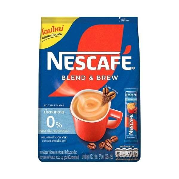 Sugar-free instant coffee, 12.2g (pack of 27 sachets)