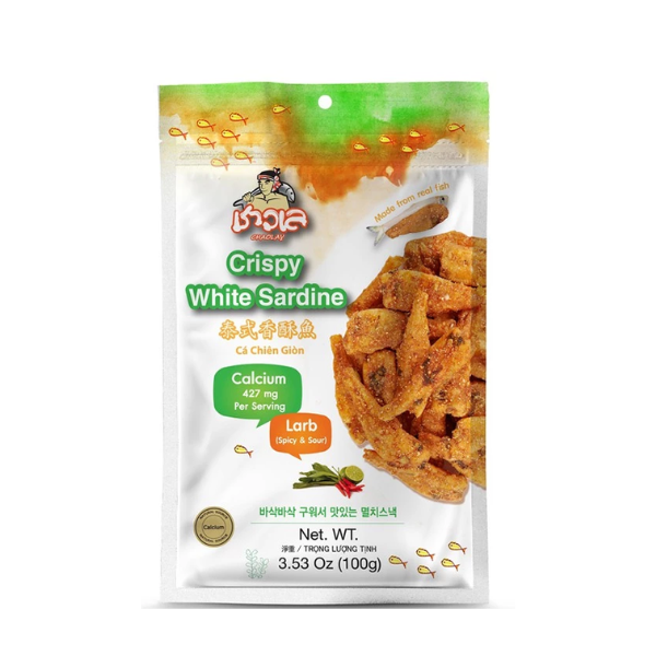 Crispy Baked Whitebait, Larb Flavor 100g