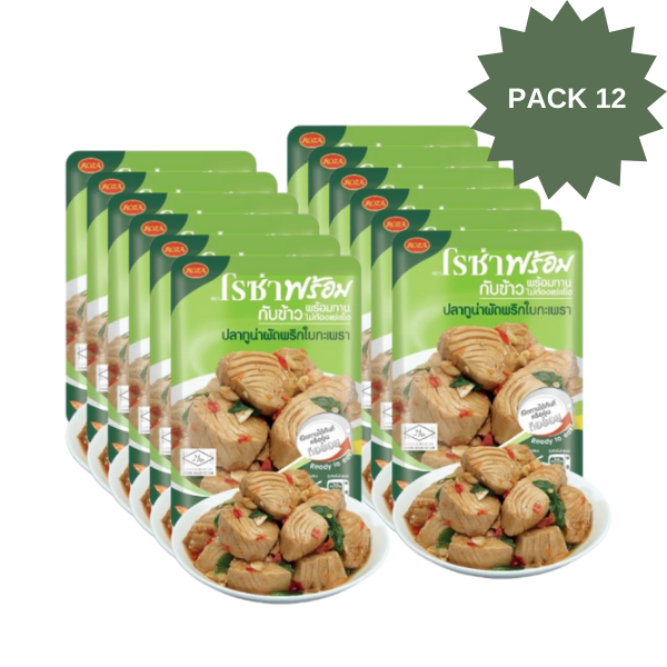 Stir-Fried Tuna with Chili and Holy Basil 105g (Pack of 12)