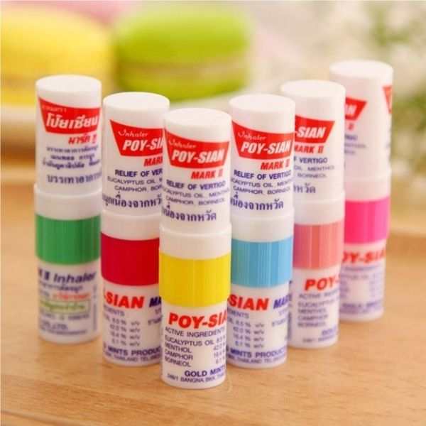 Inhaler 1.7cc assorted colors (pack of 6 tubes)