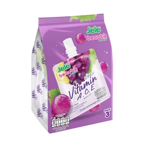 White grape jelly, vitamins A, C, E 140g ( pack of 3 )