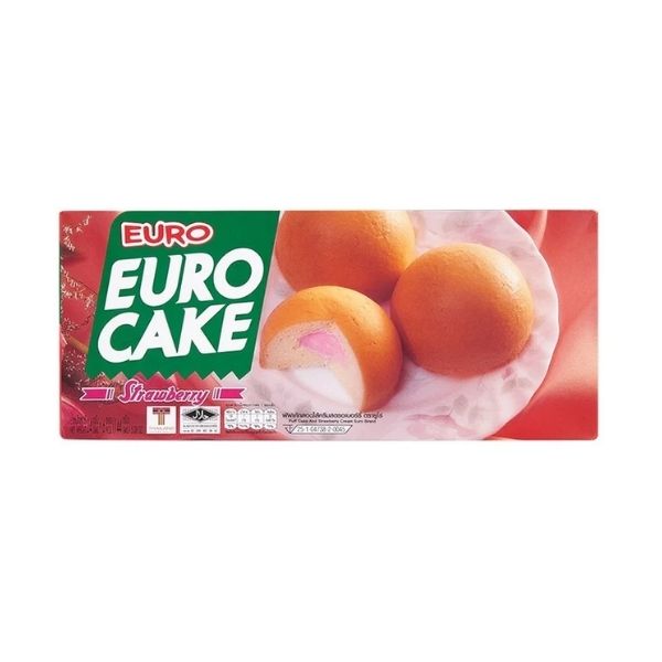 Cream-filled puff cake, strawberry flavor 144g