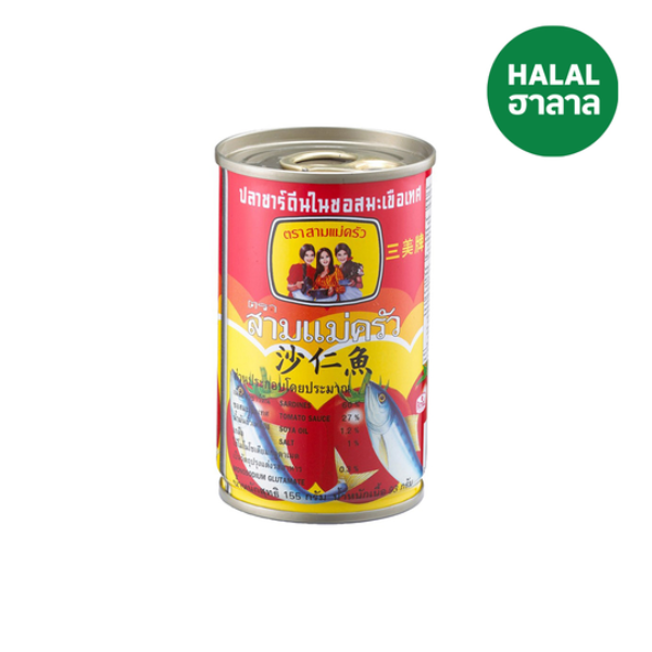 Sardines in tomato sauce, pull-tab can 155g
