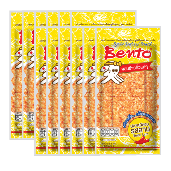Larb-flavored baked squid 18g ( Pack of 12 )