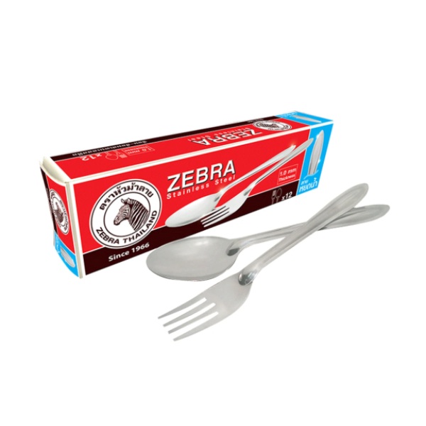 Teardrop-pattern spoon and fork set 595g Pack of 12