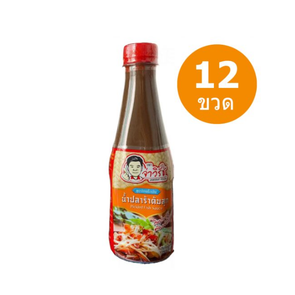 Cooked and seasoned fermented fish sauce, traditional Thai formula 350ml (case of 12 bottles)