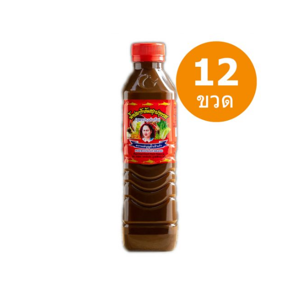Seasoned cooked fermented fish sauce, red cap, 400ml (case of 12 bottles)