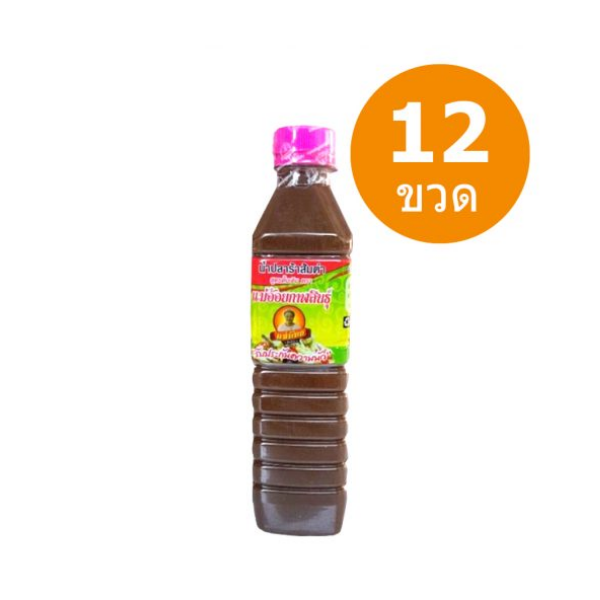 Cooked and seasoned fermented fish sauce, pink cap 400ml (12-bottle case)