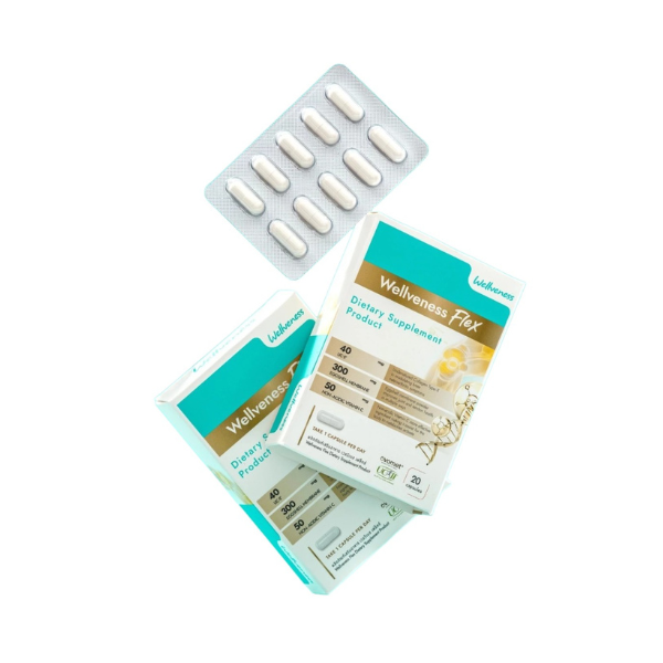 Wellwiness Flex Gold Dietary Supplement (20 Capsules) 10g