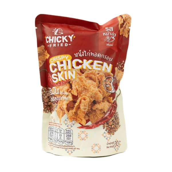 หนังไก่ทอดกรอบหม่าล่า 30g