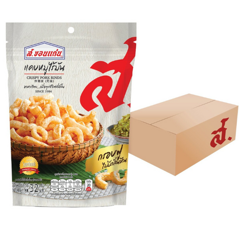 Fat-free pork rinds 32g ( Pack of 24 )