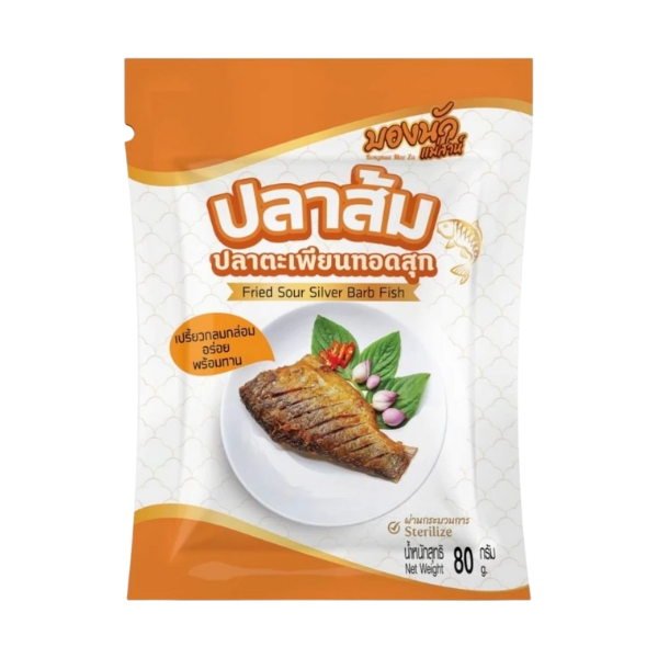 Cooked fried fermented silver barb 80g