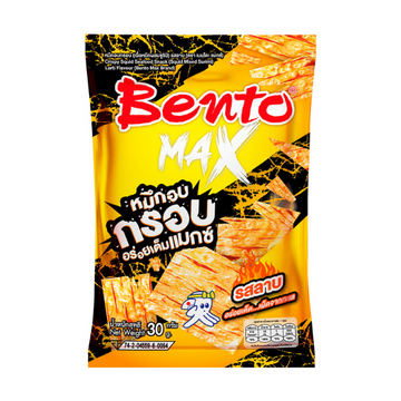 หมึกอบกรอบ (เนื้อหมึกผสมซูริมิ) รสลาบ 30g