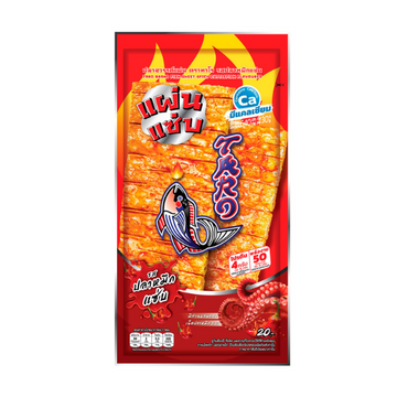 ปลาสวรรค์แผ่น รสปลาหมึกแซ่บ 15g