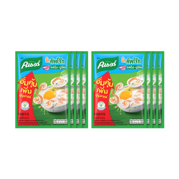 โจ๊กกึ่งสำเร็จรูป รสกุ้งปูอัด 50g ( แพ็ค 8 )