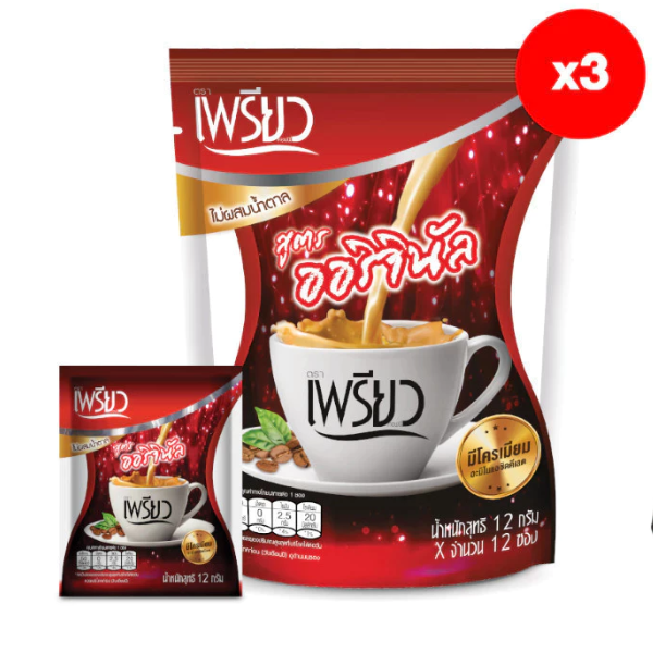 กาแฟปรุงสำเร็จ สูตรออริจินอล ชนิดผง 12g 12 ซอง ( แพ็ค 3 )