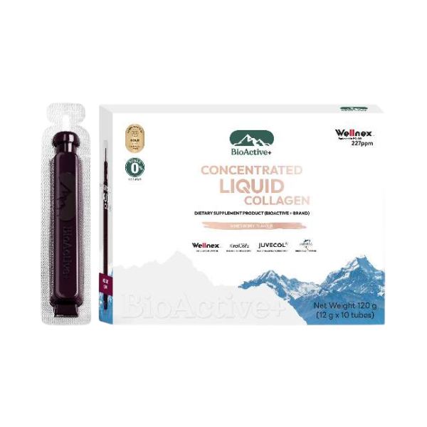 Concentrated Liquid Collagen, mixed berry flavor 120g (1 box, 10 tubes)