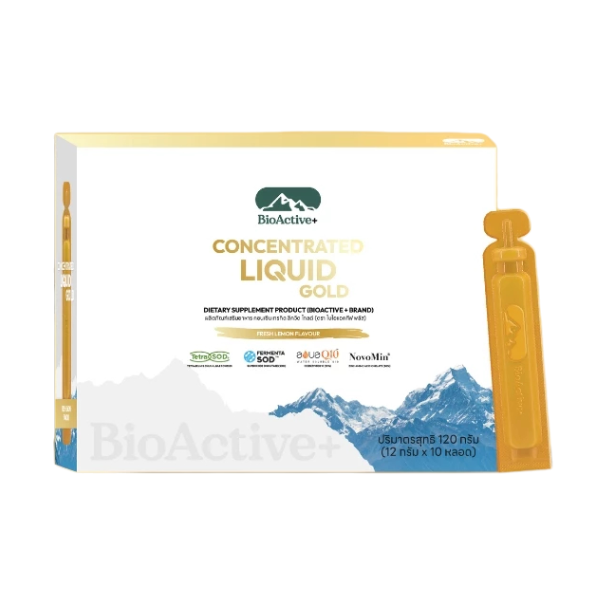 Concentrated Liquid Gold, fresh lemon flavor 120g (1 box, 10 tubes)