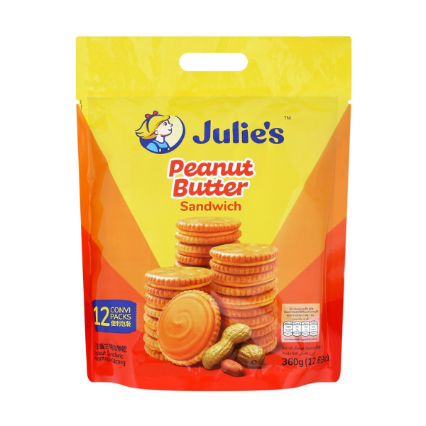 ขนมปังสอดไส้เนยถั่ว 360g