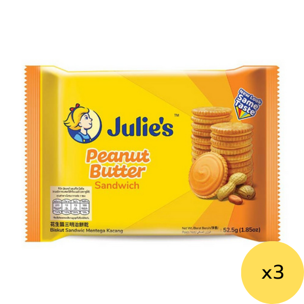 ขนมปังสอดไส้เนยถั่ว 52.5 ( Pack 3 )