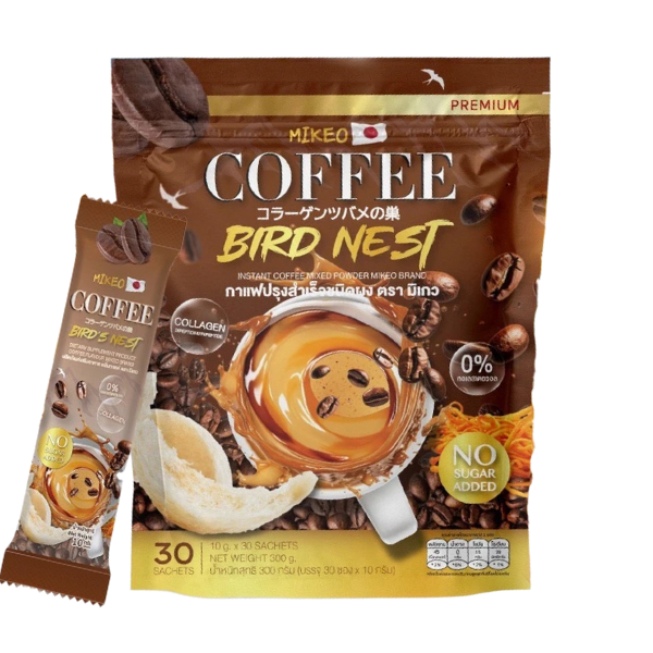 Instant powdered coffee blended with bird's nest 300g ( 10g x 30 sachets )