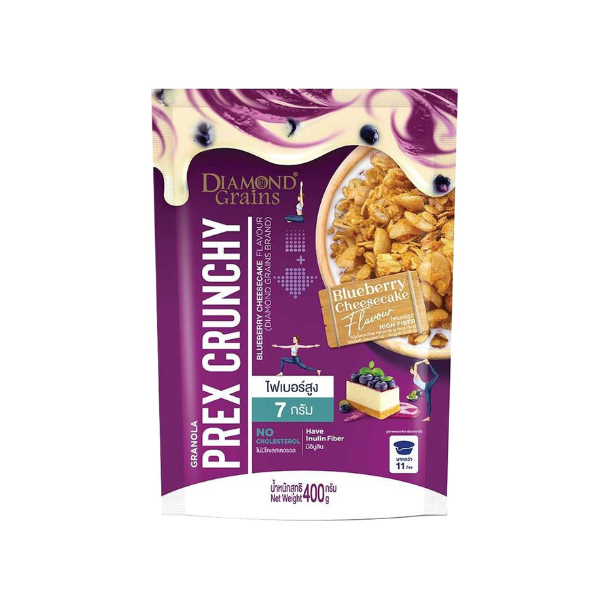 Prex Crunchy Granola Blueberry Cheesecake Flavor 400g