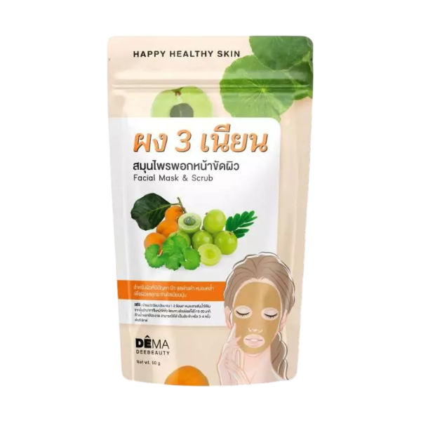3-Nien Herbal Face Mask and Body Scrub Powder 50g