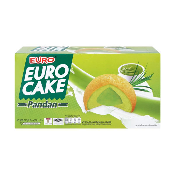 Pandan Cream-Filled Puff Cake 204g ( 17g x 12 )