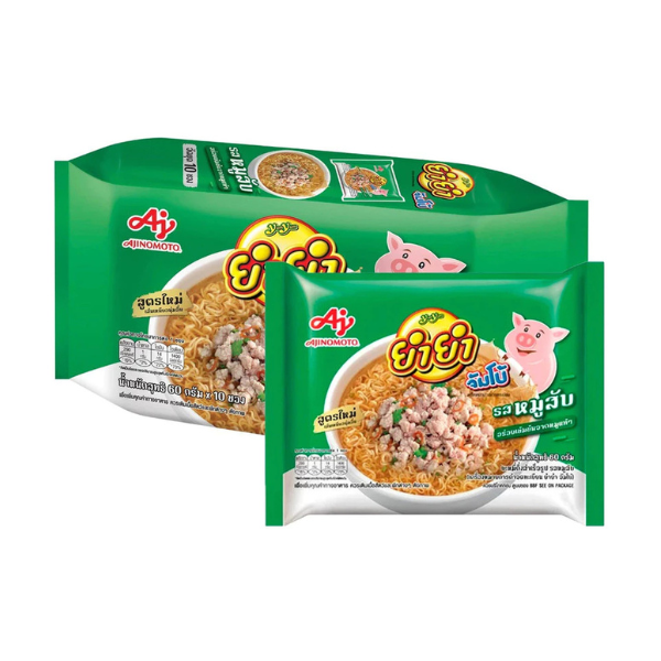 Instant noodles, minced pork flavor 60g ( pack of 10 )