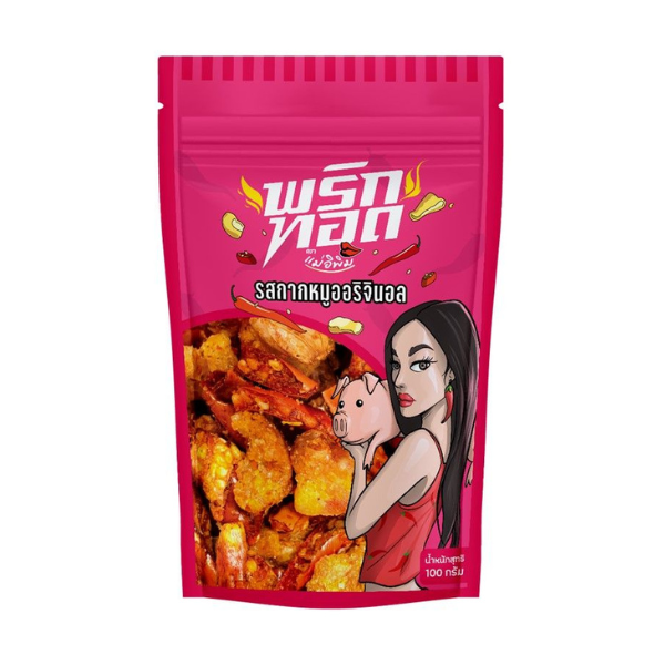 Fried chili, original crispy pork crackling flavor 100g