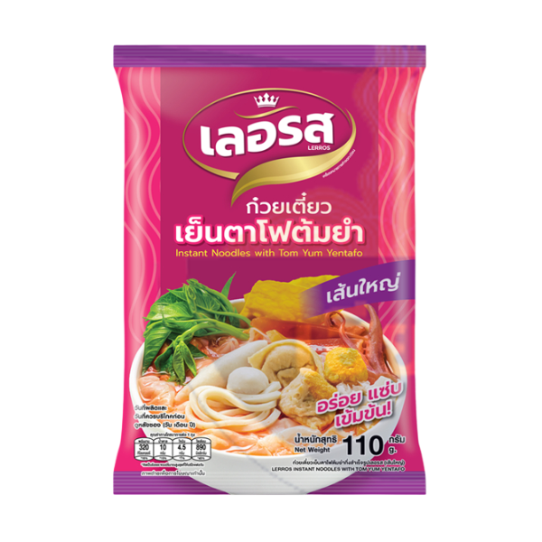 Yentafo tom yum noodles, wide rice noodles 110g