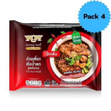 เส้นเล็กก๋วยเตี๋ยเรือน้ำตก 85g ( แพ็ค 4 ซอง)