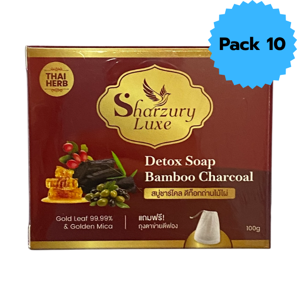 Bamboo charcoal soap 100g ( pack 10 )