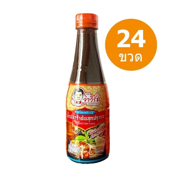 Seasoned cooked fermented fish sauce, Isan Zaab X2 recipe, orange cap, 350ml (case of 24 bottles)