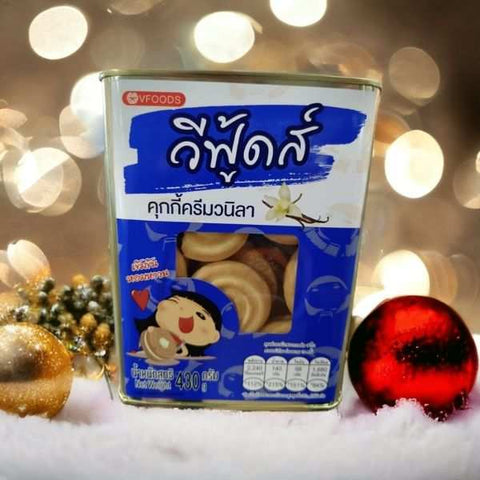 Mini biscuit tin, white cream cookies, 430g
