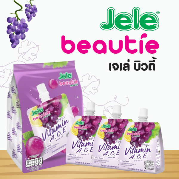 White grape jelly, vitamins A, C, E 140g ( pack of 3 )