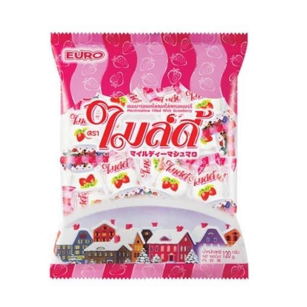 Strawberry-flavored marshmallows 120g