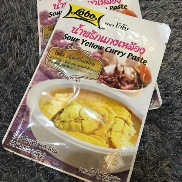 Yellow curry paste 50g ( pack of 6 sachets )