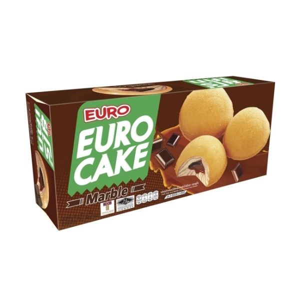 Cream-filled puff cake, marble chocolate flavor 144g