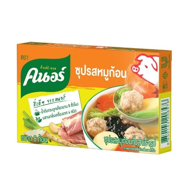 Semi-instant pork-flavored soup cubes 80g
