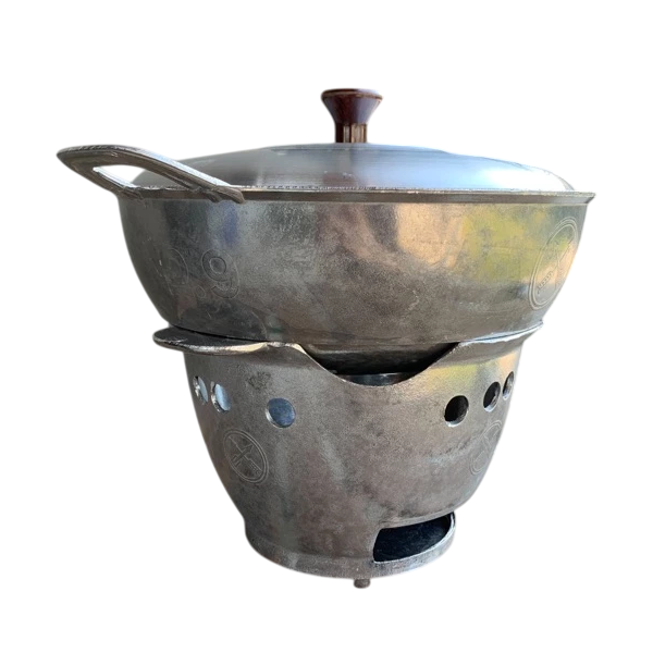 Heavy-duty aluminum hot pot 9in