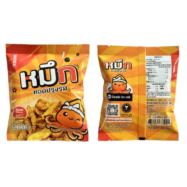 Seasoned Fried Squid (Sweet) 20g