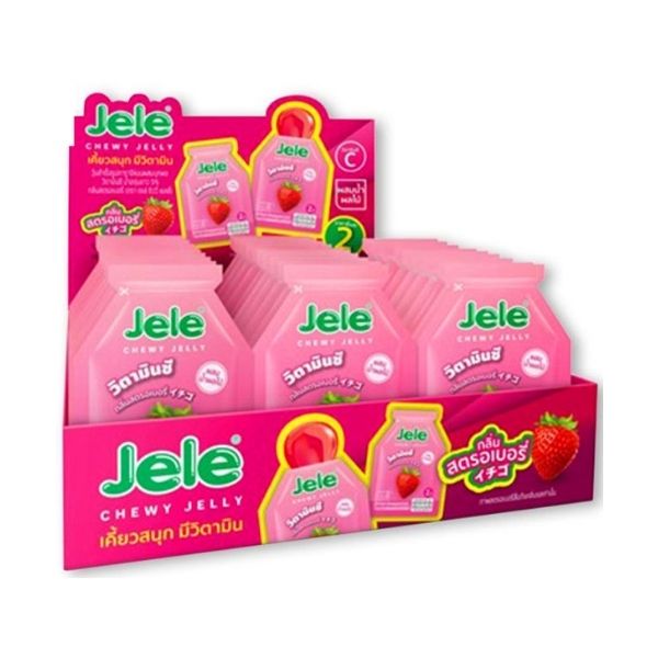 Chewy jelly, strawberry flavor 540g