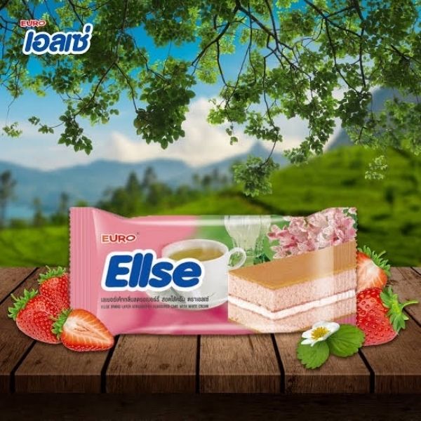 Strawberry-flavored layer cake with cream filling 15g ( 24 sachets )