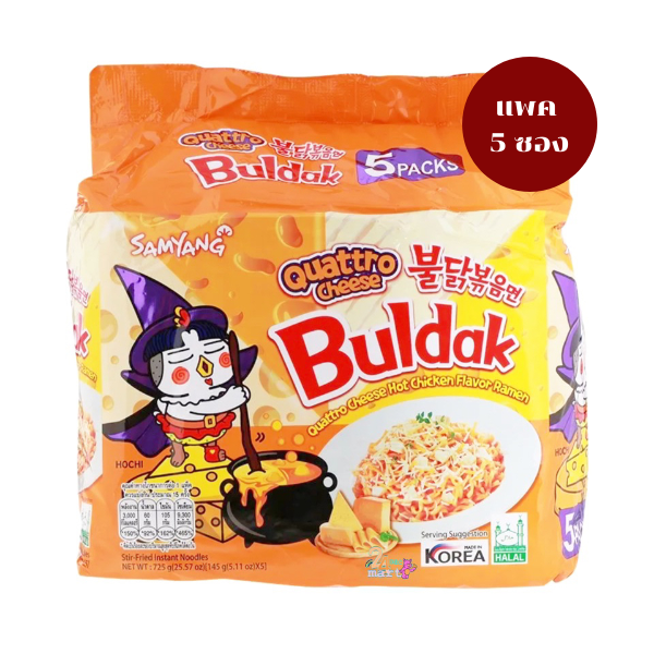 Instant noodles, Korean-style spicy chicken flavor with four kinds of cheese 145g ( pack of 5 packs )