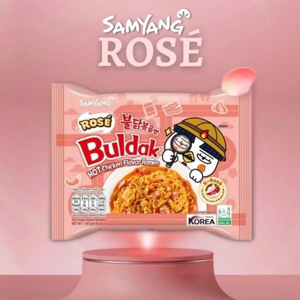 Instant noodles, spicy chicken flavor with milk cream and gochujang sauce 140g ( pack of 5 packs )