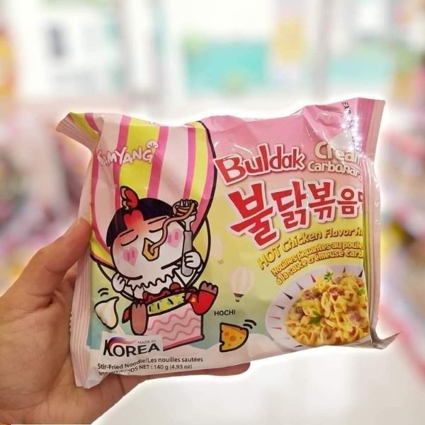Dry instant noodles, spicy carbonara flavor, 140g (5-pack)