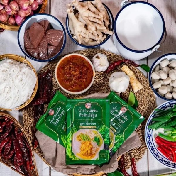 Instant rice noodle curry sauce, coconut milk formula 100g