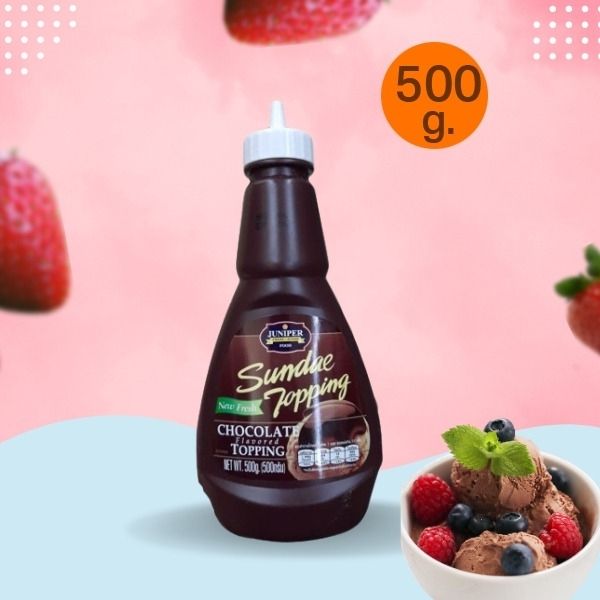 Beverage topping, ice cream topping, chocolate flavor 500g