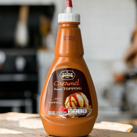 Drink topping, ice cream topping, caramel flavor 500g